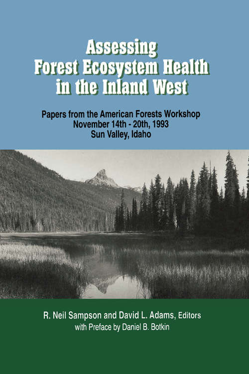 Book cover of Assessing Forest Ecosystem Health in the Inland West