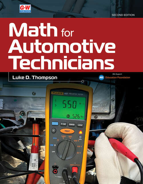 Book cover of Math for Automotive Technicians