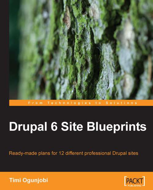 Book cover of Drupal 6 Site Blueprints