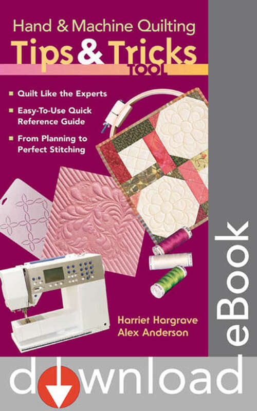 Book cover of Hand & Machine Quilting Tips & Tricks Tool