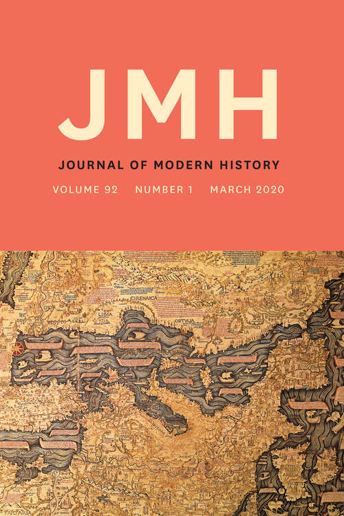 Book cover of The Journal of Modern History, volume 92 number 1 (March 2020)