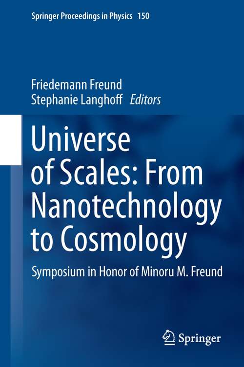 Book cover of Universe of Scales: From Nanotechnology to Cosmology