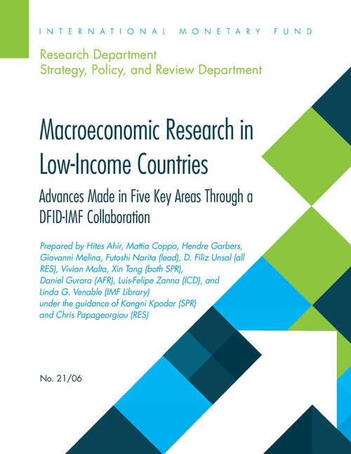 Book cover of IMF Departmental Paper: Advances Made In Five Key Areas Through A Dfid-imf Collaboration (Departmental Papers)