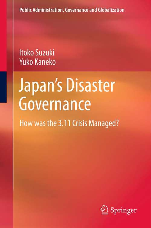 Book cover of Japan’s Disaster Governance