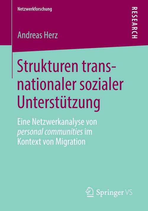 Book cover of Strukturen transnationaler sozialer Unterstützung