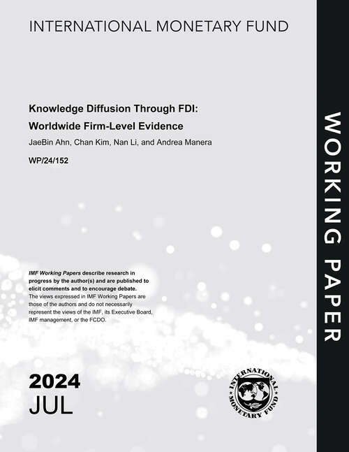 Book cover of Knowledge Diffusion Through FDI: Worldwide Firm-Level Evidence