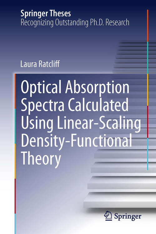 Book cover of Optical Absorption Spectra Calculated Using Linear-Scaling Density-Functional Theory