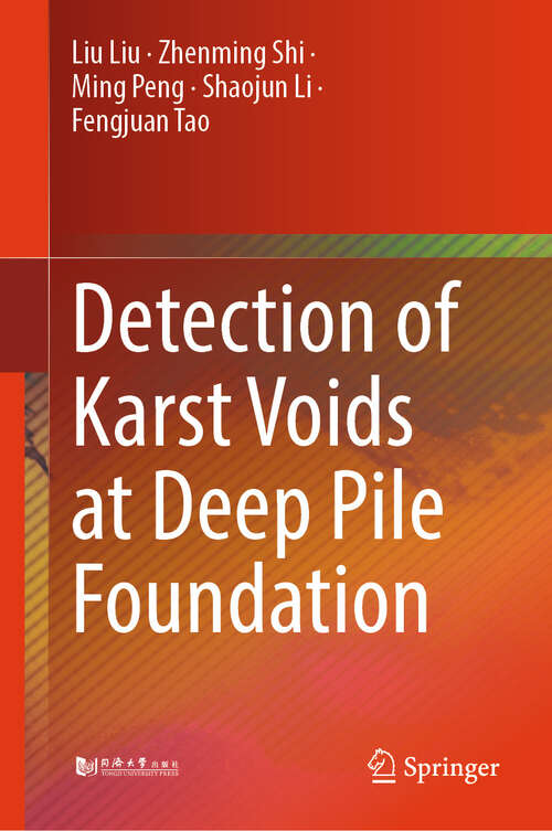 Book cover of Detection of Karst Voids at Deep Pile Foundation