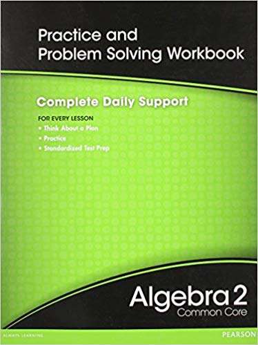 Book cover of Algebra 2: Practice and Problem Solving Workbook