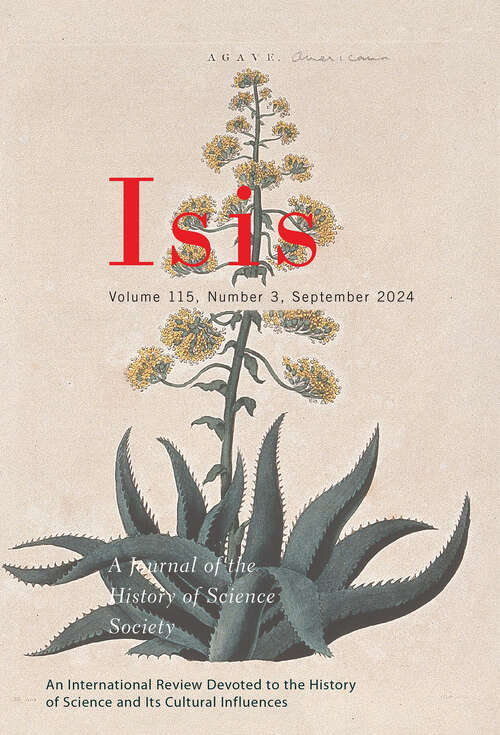 Book cover of Isis, volume 115 number 3 (September 2024)