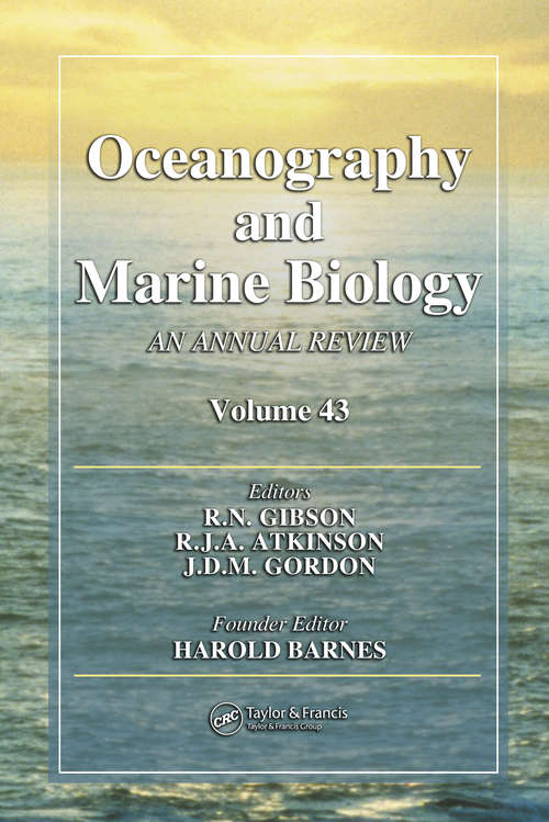 Book cover of Oceanography and Marine Biology: An annual review. Volume 43 (Oceanography and Marine Biology - An Annual Review)