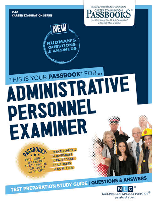 Book cover of Administrative Personnel Examiner: Passbooks Study Guide (Career Examination Series)