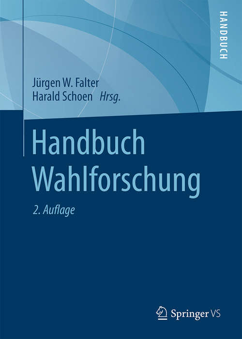 Book cover of Handbuch Wahlforschung