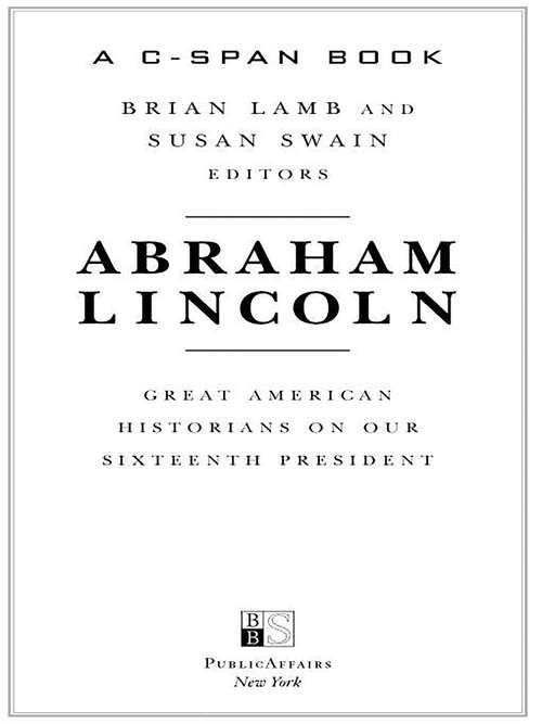 Book cover of Abraham Lincoln: Great American Historians on Our Sixteenth President
