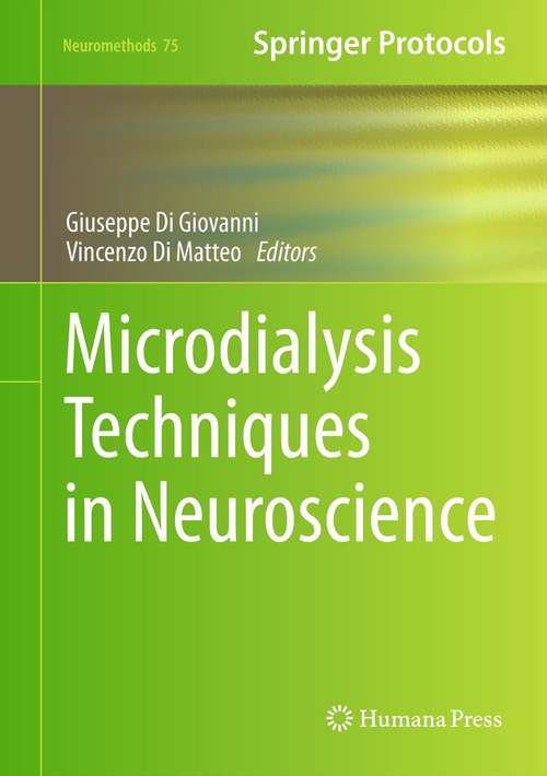 Book cover of Microdialysis Techniques in Neuroscience