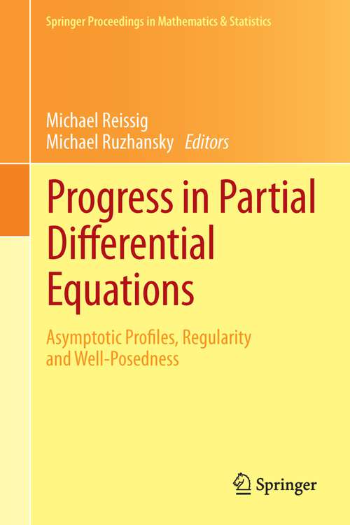 Book cover of Progress in Partial Differential Equations