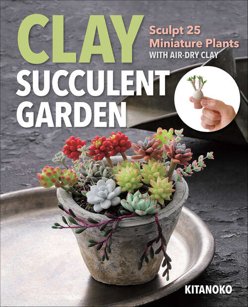 Book cover of Clay Succulent Garden: Sculpt 25 Miniature Plants with Air-Dry Clay