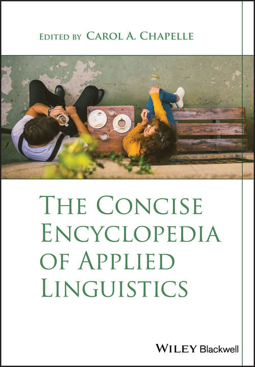 Book cover of The Concise Encyclopedia of Applied Linguistics