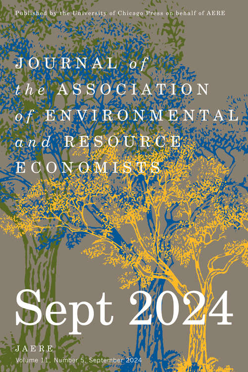 Book cover of Journal of the Association of Environmental and Resource Economists, volume 11 number 5 (September 2024)