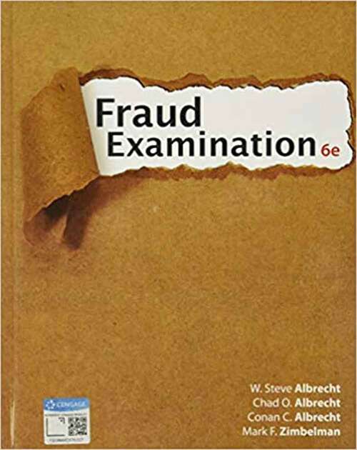 Book cover of Fraud Examination (Sixth Edition) (Mindtap Course List)