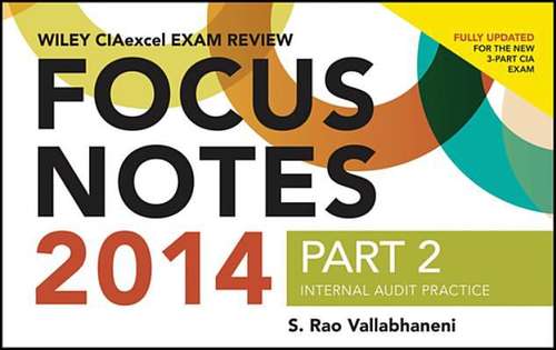 Book cover of Wiley CIAexcel Exam Review 2014 Focus Notes