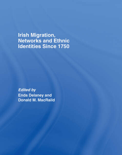 Book cover of Irish Migration, Networks and Ethnic Identities since 1750