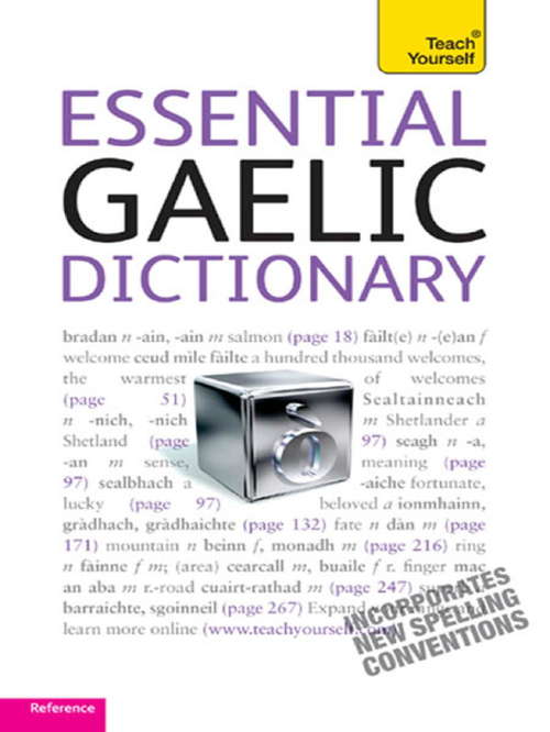 Book cover of Essential Gaelic Dictionary: Teach Yourself
