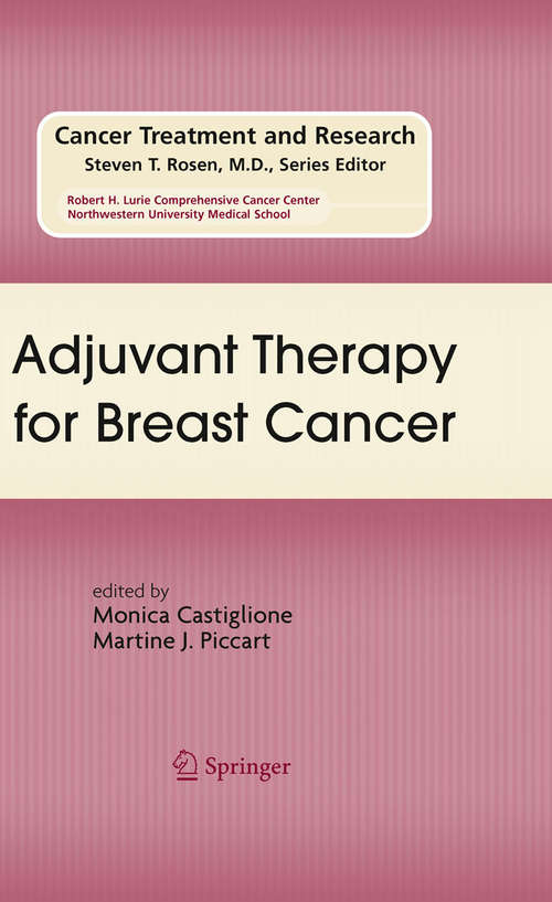 Book cover of Adjuvant Therapy for Breast Cancer (Cancer Treatment and Research #151)