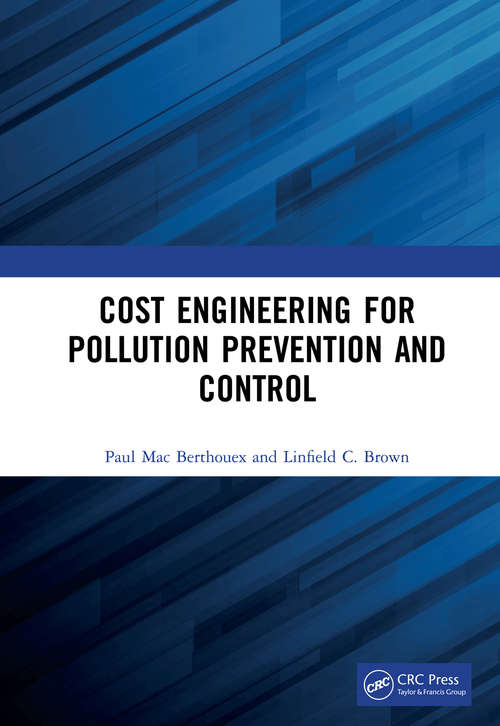 Book cover of Cost Engineering for Pollution Prevention and Control