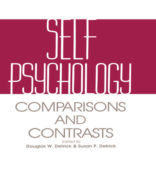 Book cover of Self Psychology: Comparisons and Contrasts