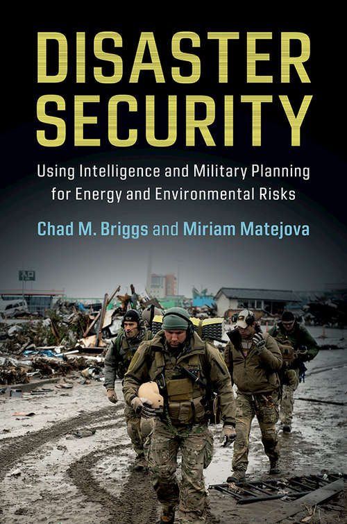Book cover of Disaster Security: Using Intelligence and Military Planning for Energy and Environmental Risks
