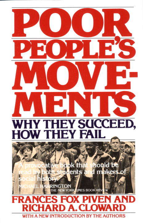 Book cover of Poor People's Movements
