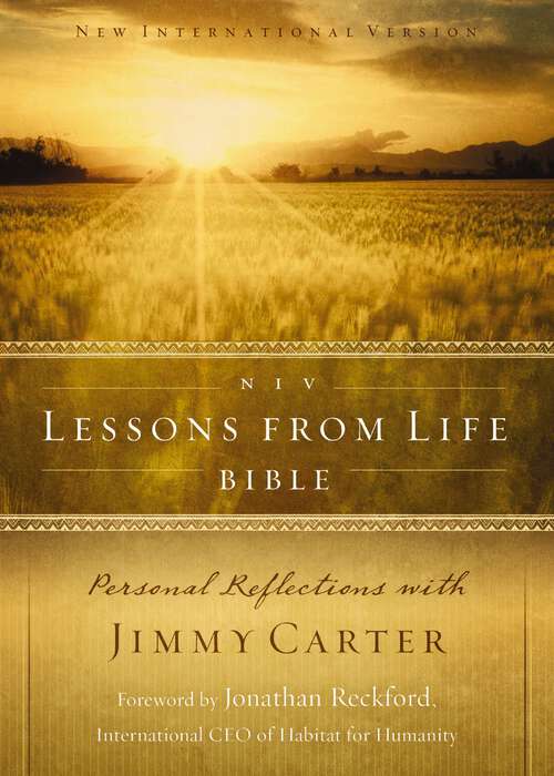 Book cover of NIV, Lessons from Life Bible, eBook: Personal Reflections with Jimmy Carter