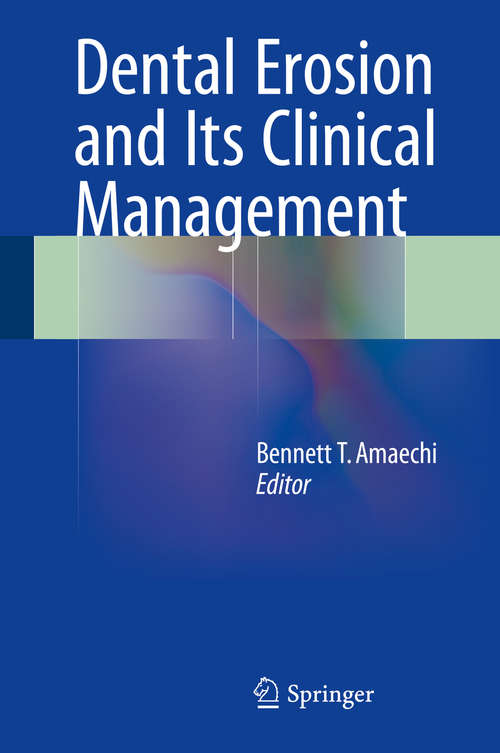 Book cover of Dental Erosion and Its Clinical Management