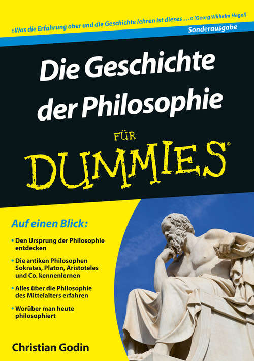 Book cover of Die Geschichte der Philosophie für Dummies (2) (Für Dummies)