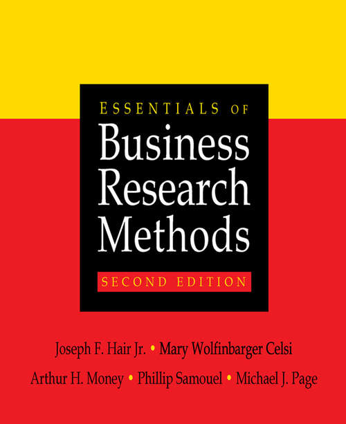 Book cover of Essentials of Business Research Methods: Third Edition (2)