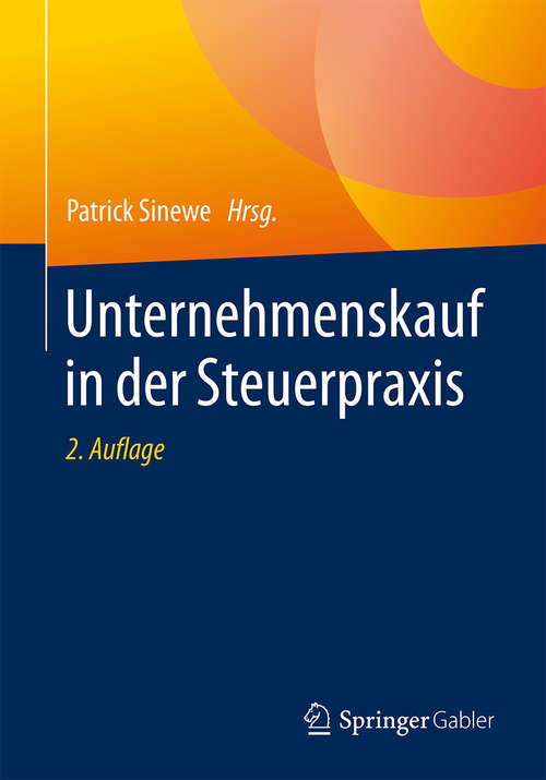 Book cover of Unternehmenskauf in der Steuerpraxis