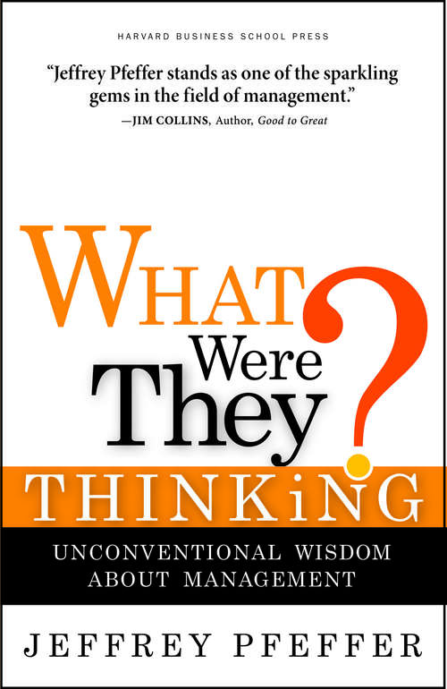 Book cover of What Were They Thinking?