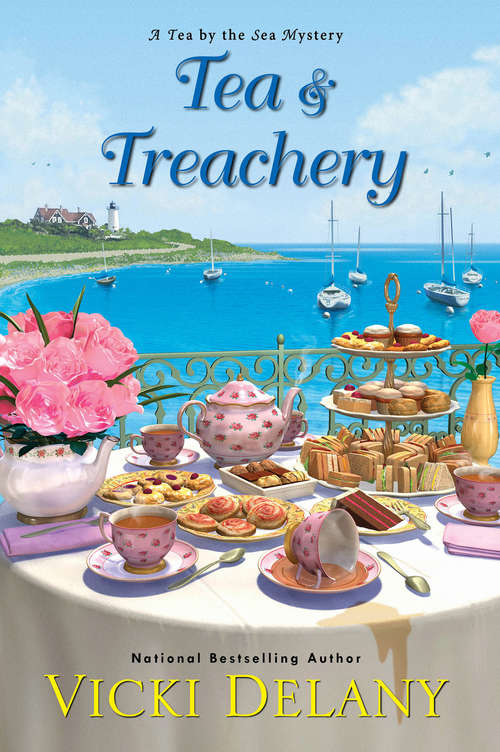 Book cover of Tea & Treachery (Tea by the Sea Mysteries #1)
