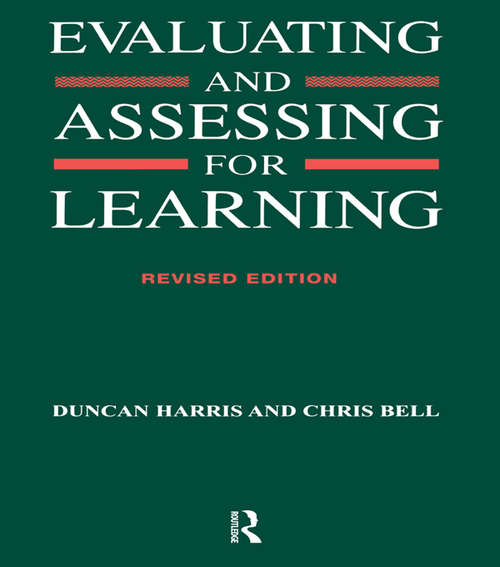 Book cover of Evaluating and Assessing for Learning (2)