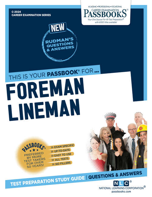 Book cover of Foreman Lineman: Passbooks Study Guide (Career Examination Series: C-2024)