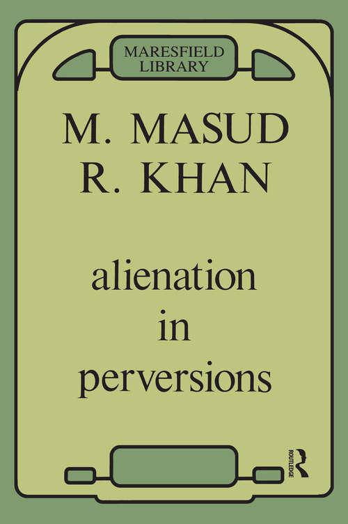 Book cover of Alienation in Perversions