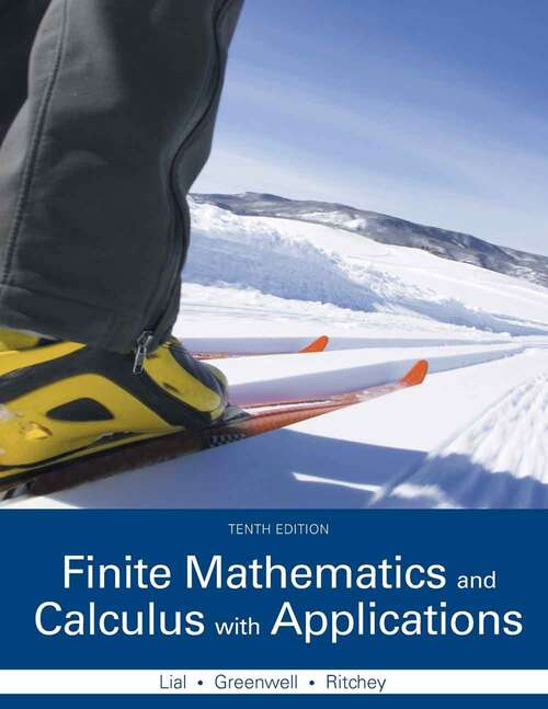 Book cover of Finite Mathematics and Calculus with Applications (10)