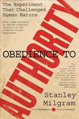 Book cover of Obedience to Authority: An Experimental View