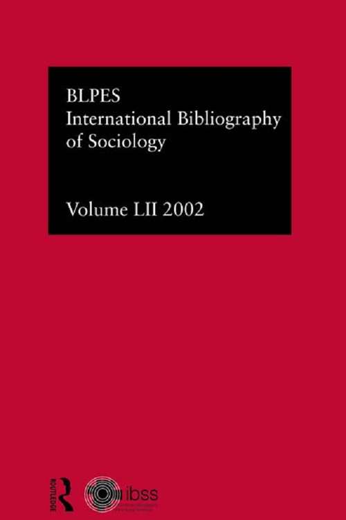 Book cover of IBSS: Sociology: 2002 Vol.52