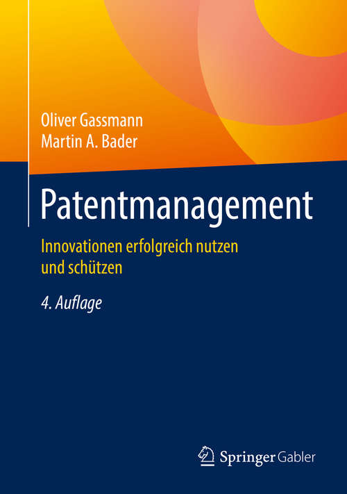 Book cover of Patentmanagement