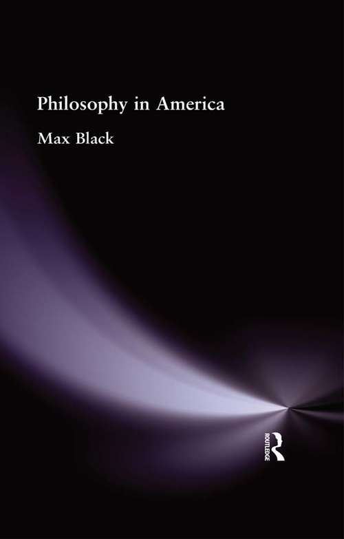 Book cover of Philosophy in America