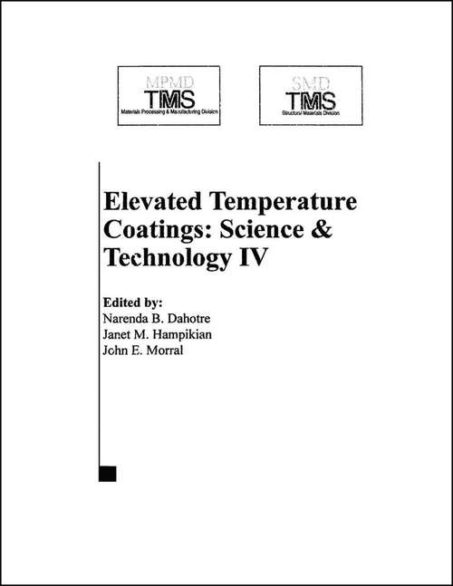 Book cover of Elevated Temperature Coatings