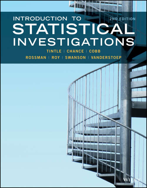 Book cover of Introduction to Statistical Investigations (Second Edition)