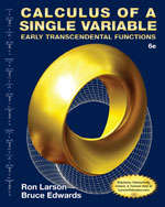Book cover of Calculus of a Single Variable: Early Transcendental Functions (6th Edition)